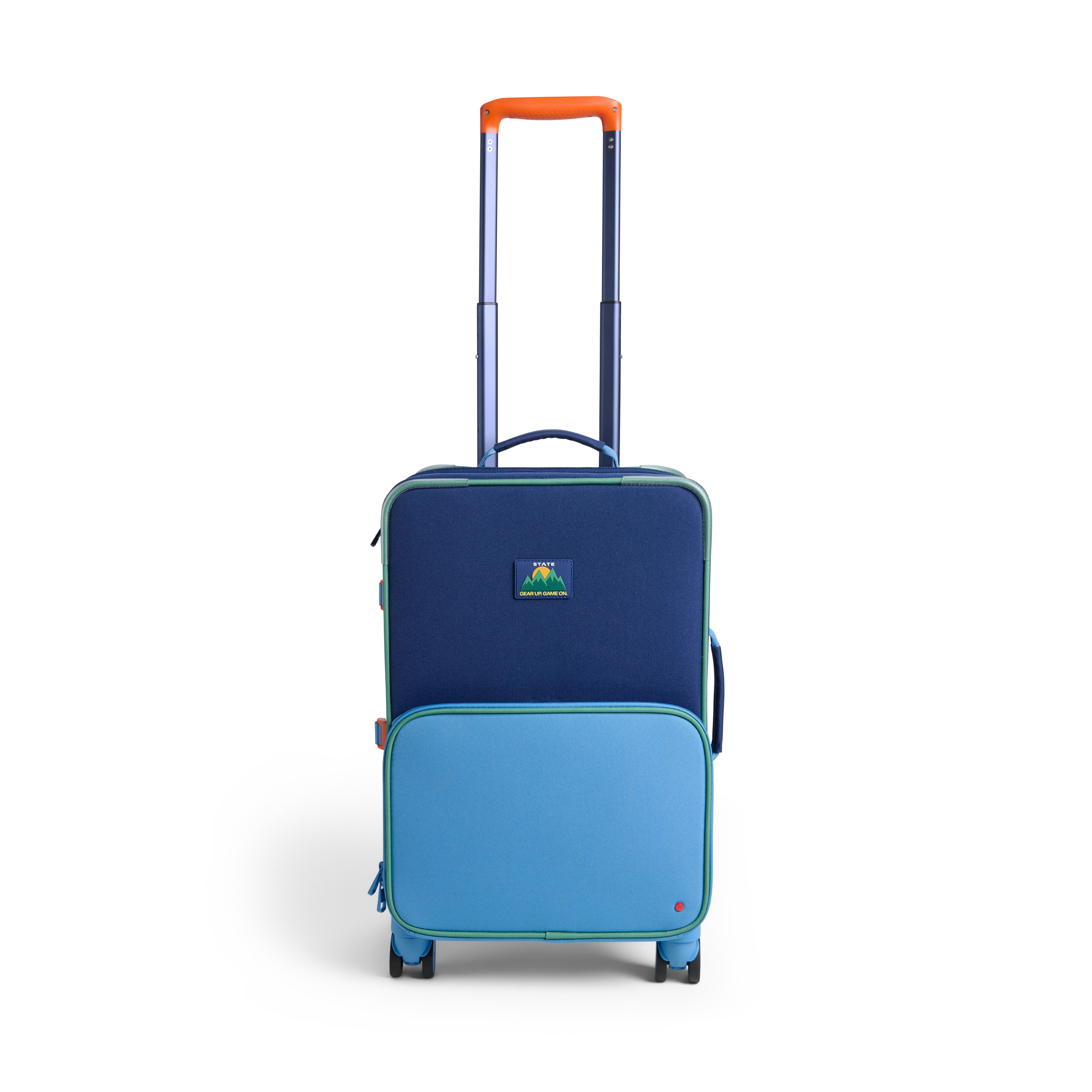 STATE Bags | Logan Carry-On Suitcase Blue Green Orange | STATE Bags