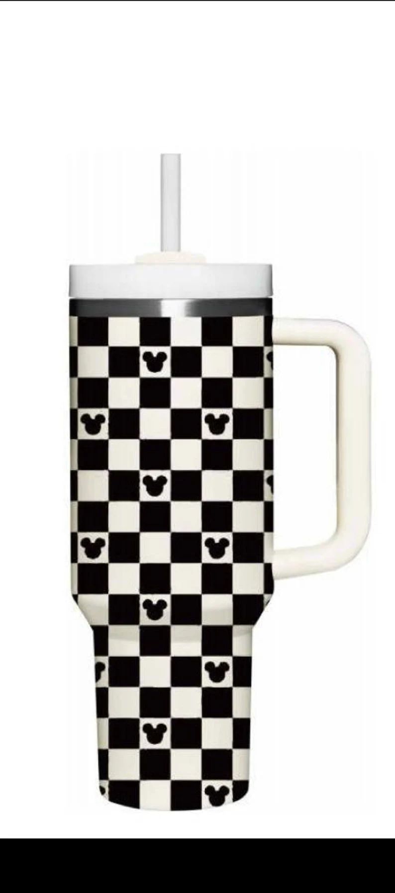 Classic checkerboard Mickey tumbler 40oz | Etsy (US)