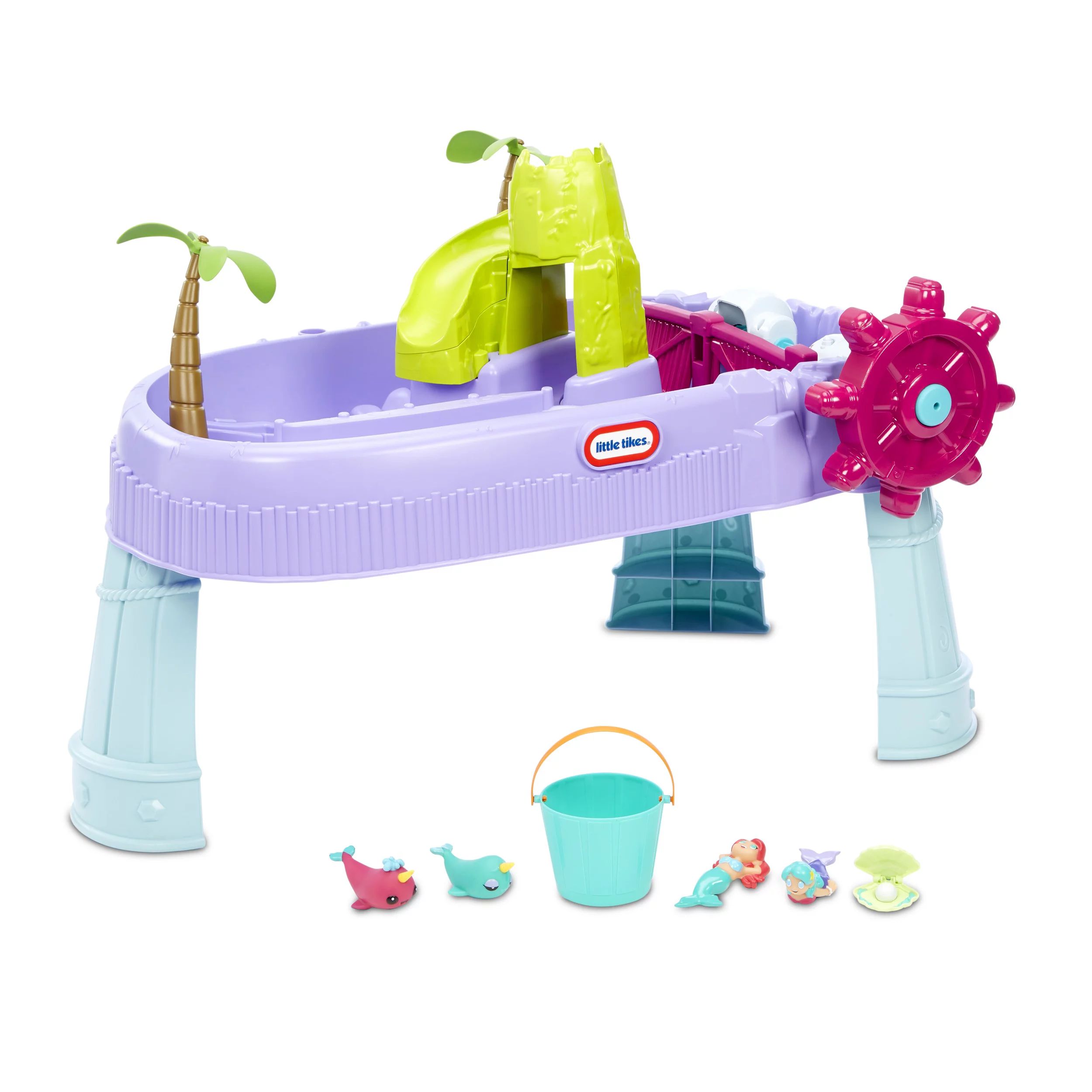 Little Tikes Mermaid Island Wavemaker Water Table with Five Unique Play Stations and Accessories ... | Walmart (US)