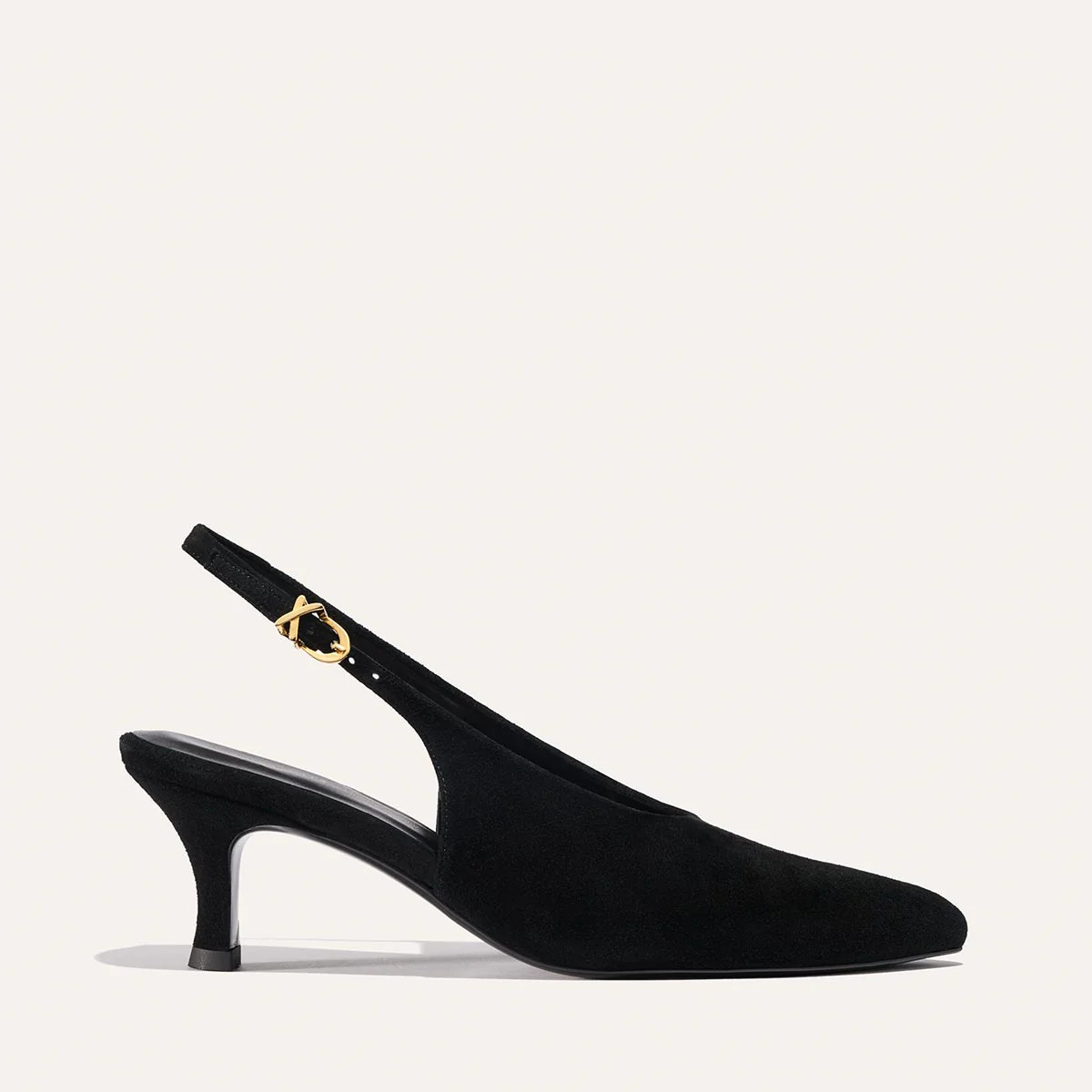 The Prado Sling - Black Suede | Margaux