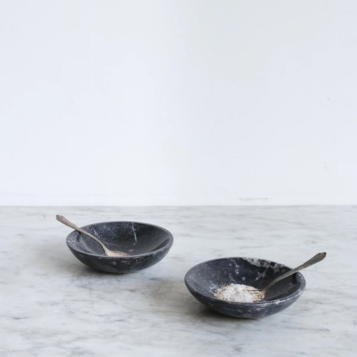 Pair of Marble Salt Cellars - The French Kitchen - elsie green | Elsie Green US