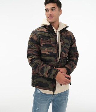 Camo Midweight Puffer Jacket*** | Aeropostale