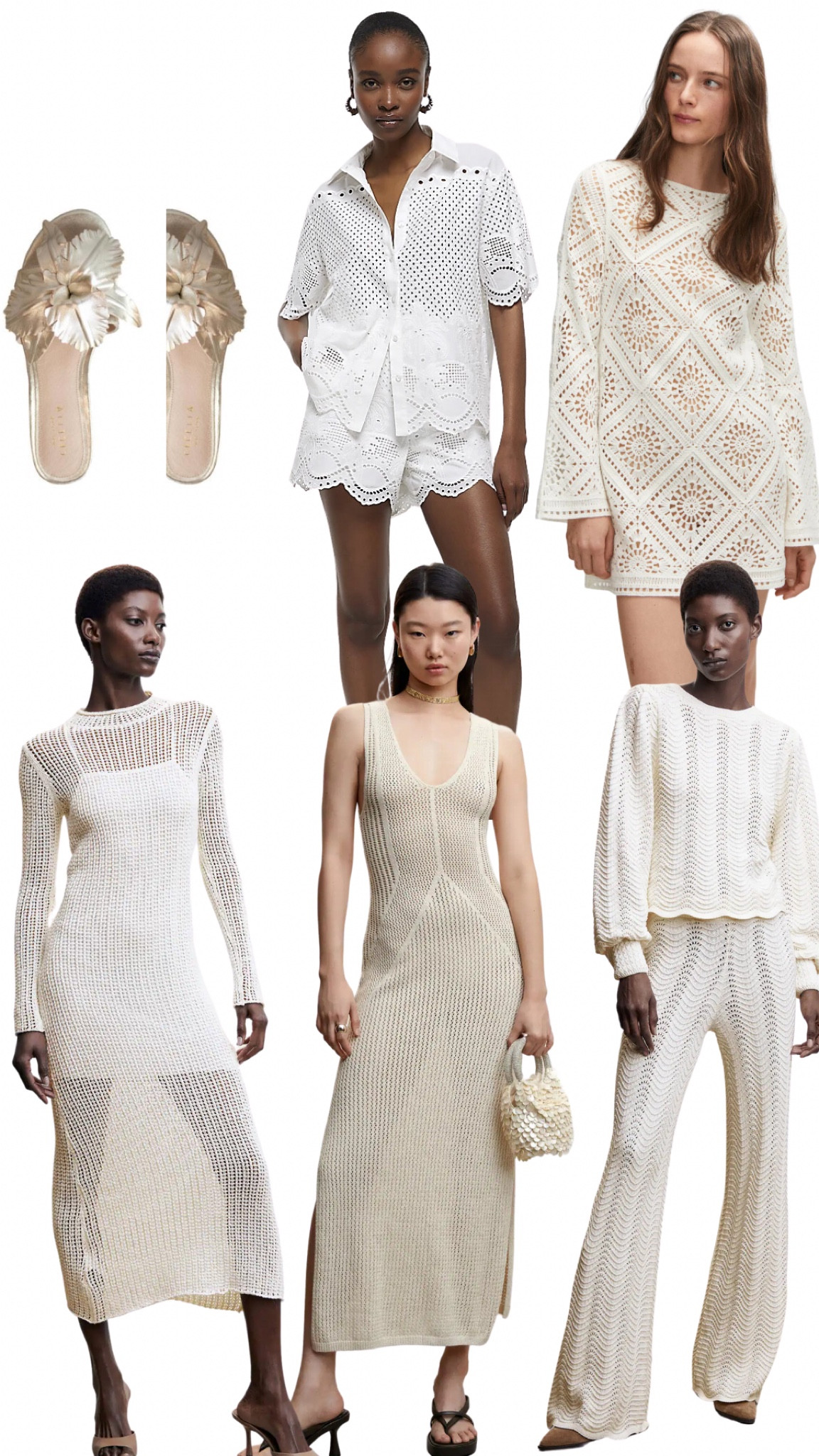 Crochet eyelet swim cover up // swimsuit coverups // resort wear // cream crochet dress // crochet sweat pants // gold flower sandals // gold sandals // matching set // coord set // eyelet set // white seat // ivory set // beach // beach wear // mango

#LTKswim #LTKsalealert #LTKunder100