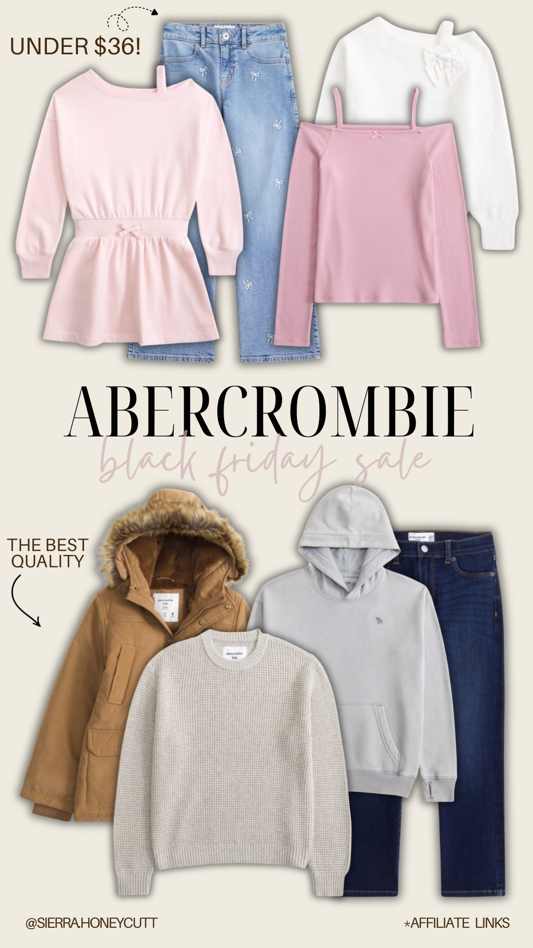 Abercrombie’s Black Friday sale is STILL GOING ON 🏃‍♀️ run before these are gone!!! 

Kids family trending Black Friday cyber Monday 



#LTKCyberWeek #LTKGiftGuide #LTKHoliday