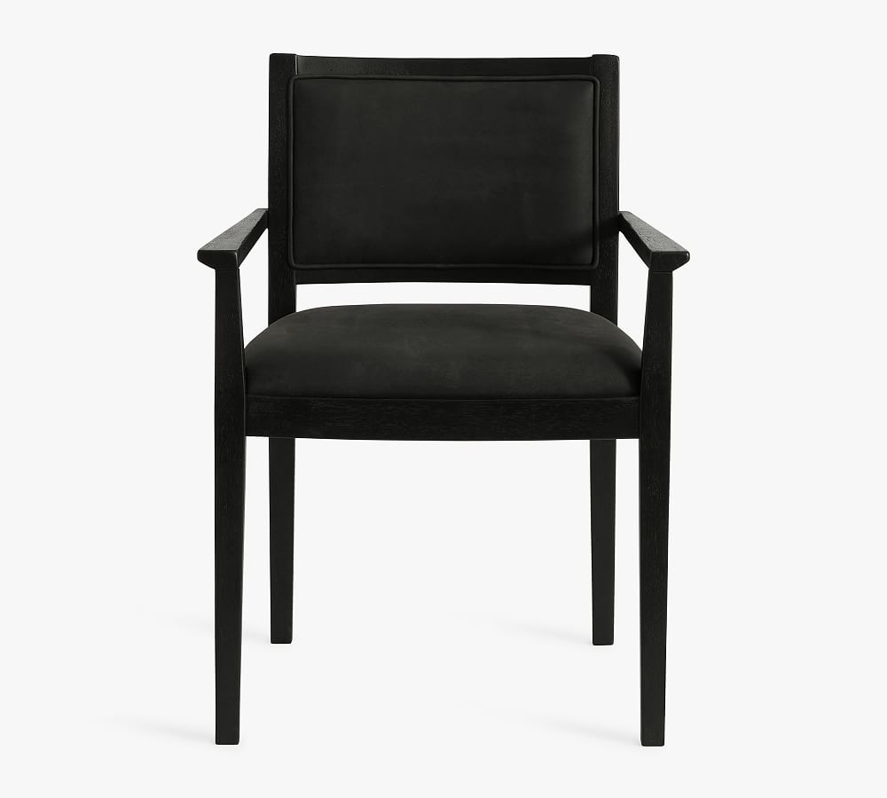 Aldric Leather Dining Armchair | Pottery Barn (US)