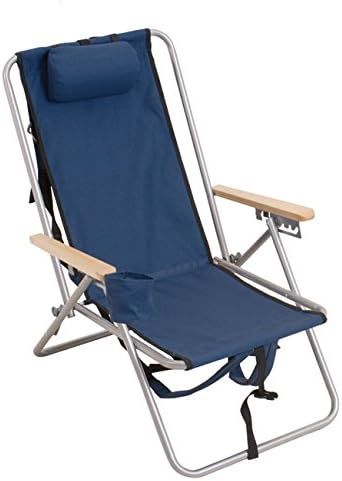 RIO BEACH Original Outdoor Steel Folding Backpack Chair, Navy Blue | Amazon (US)