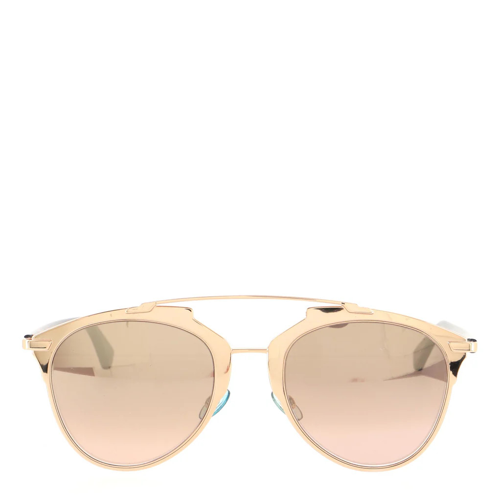 Reflected Aviator Sunglasses Metal | Rebag