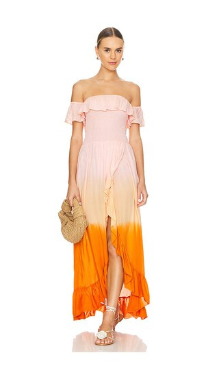 Mackenna Maxi Dress in Dawn Ombre | Summer Vacation Dress Peach Dress  Blush Dress Blush Pink Dress | Revolve Clothing (Global)