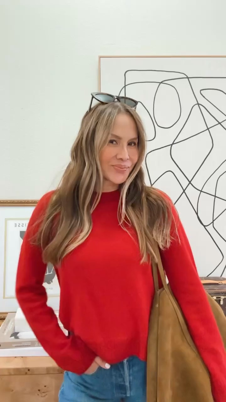 Found us the perfect red sweater!❤️
@Quince

#LTKgrwm #LTKootd #LTKSeasonal