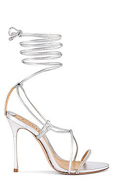Schutz Adeline Crystal Sandal in Silver from Revolve.com | Revolve Clothing (Global)