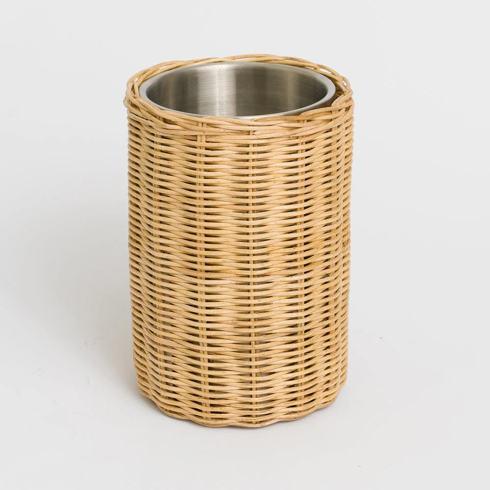 Natural Wicker Wine Cooler | Pomegranate