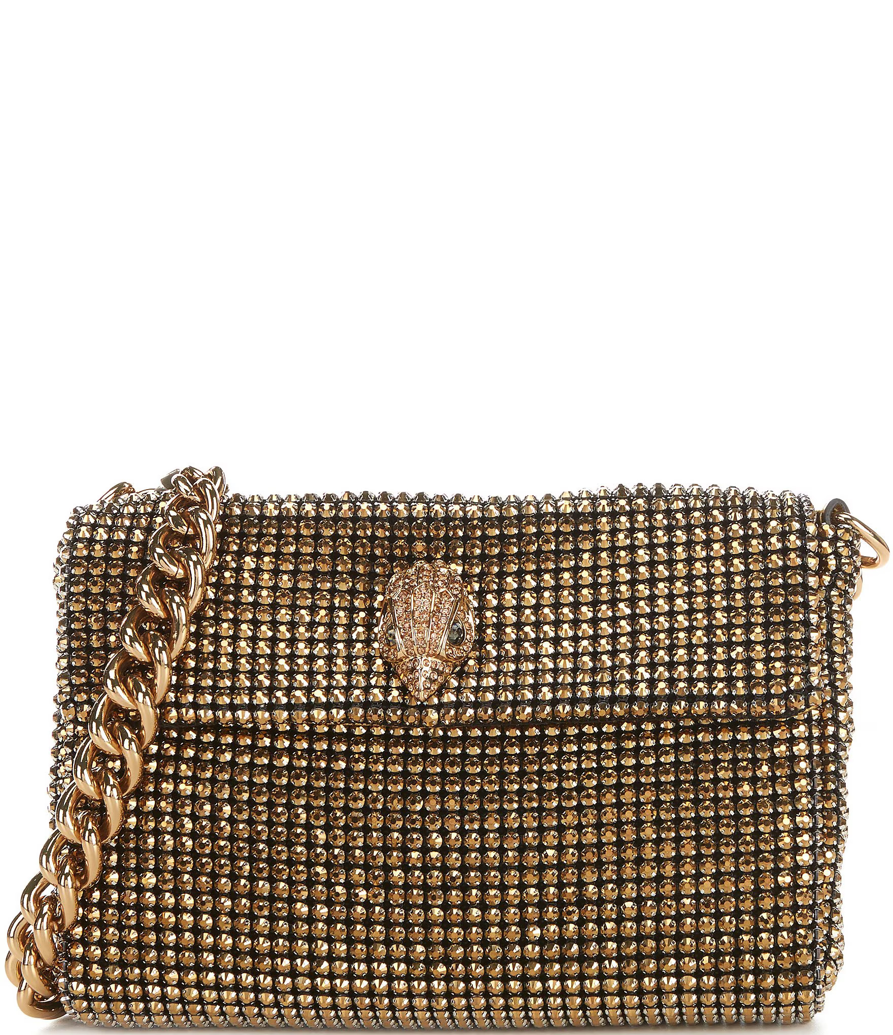 Kurt Geiger London Rhinestone Gold Small Party Shoulder Bag | Dillard's | Dillard's