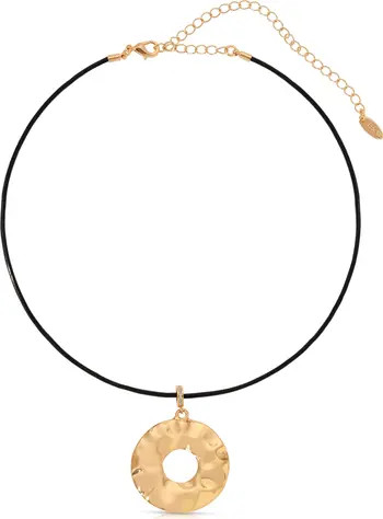 Ettika Hammered Circle Choker Necklace | Nordstrom | Nordstrom