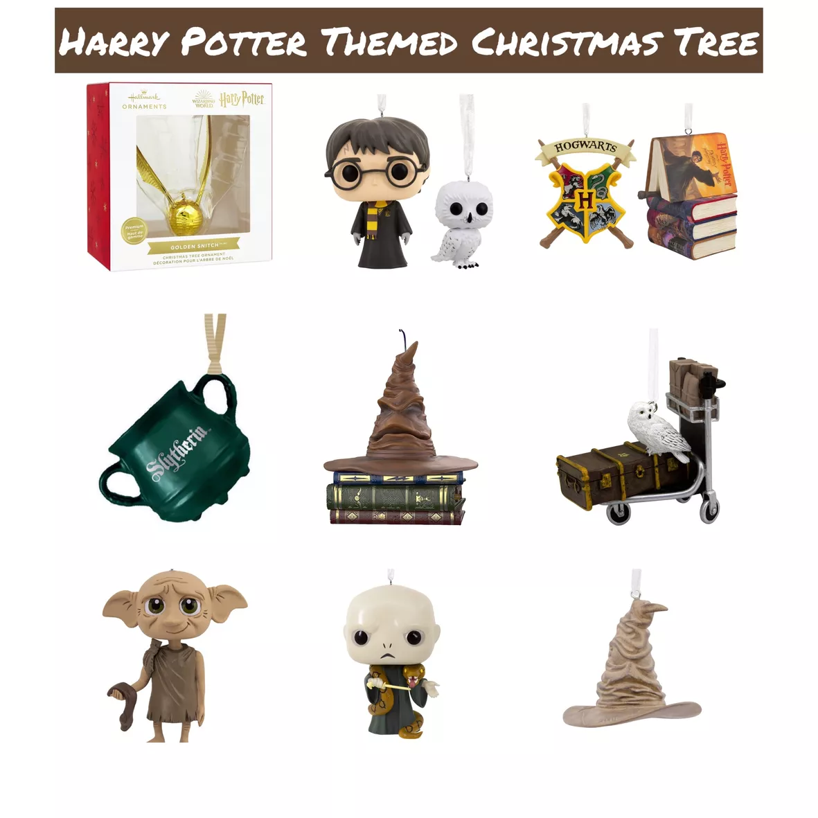 Hallmark Harry Potter and Hedwig Funko POP! Christmas Ornaments, 2
