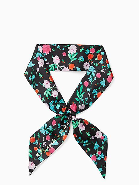 Kate Spade Greenhouse Skinny Scarf, Black | Kate Spade (US)