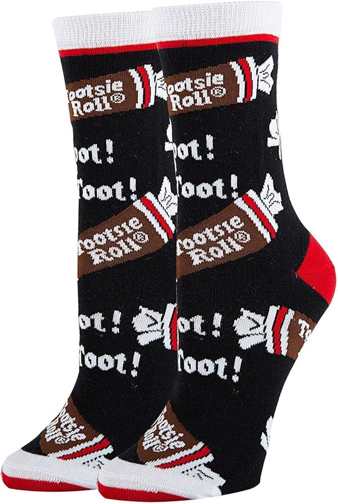 ooohyeah Women's Novelty Tootsie Roll, Blow Pop, Dots Candy Crew Socks, Crazy Funny Cotton Dress ... | Amazon (US)