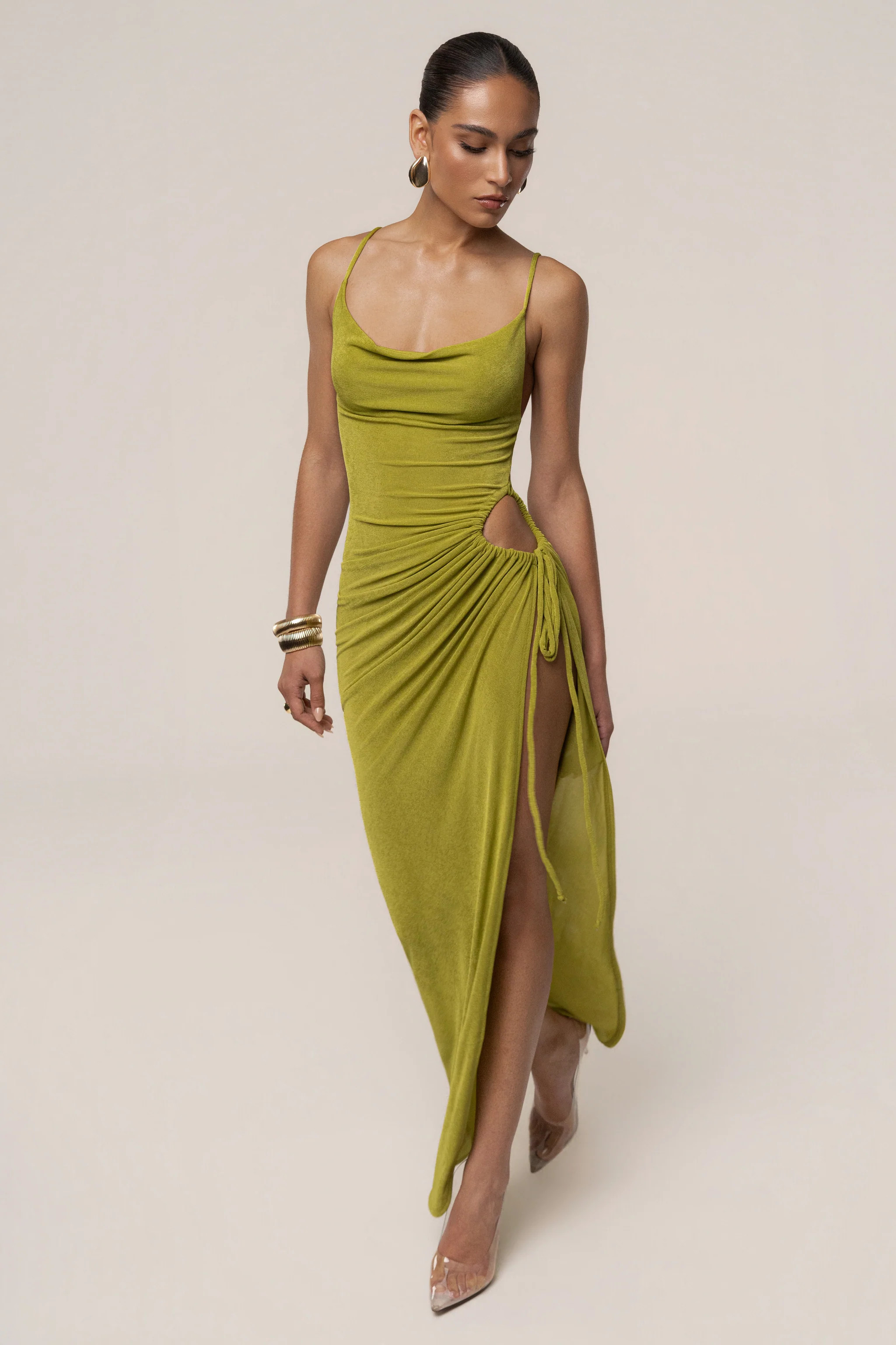 Lime High Standards Maxi Dress | JLUXLABEL US