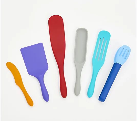Mad Hungry 6-Piece Multi-Purpose Silicone Spurtle Set | QVC