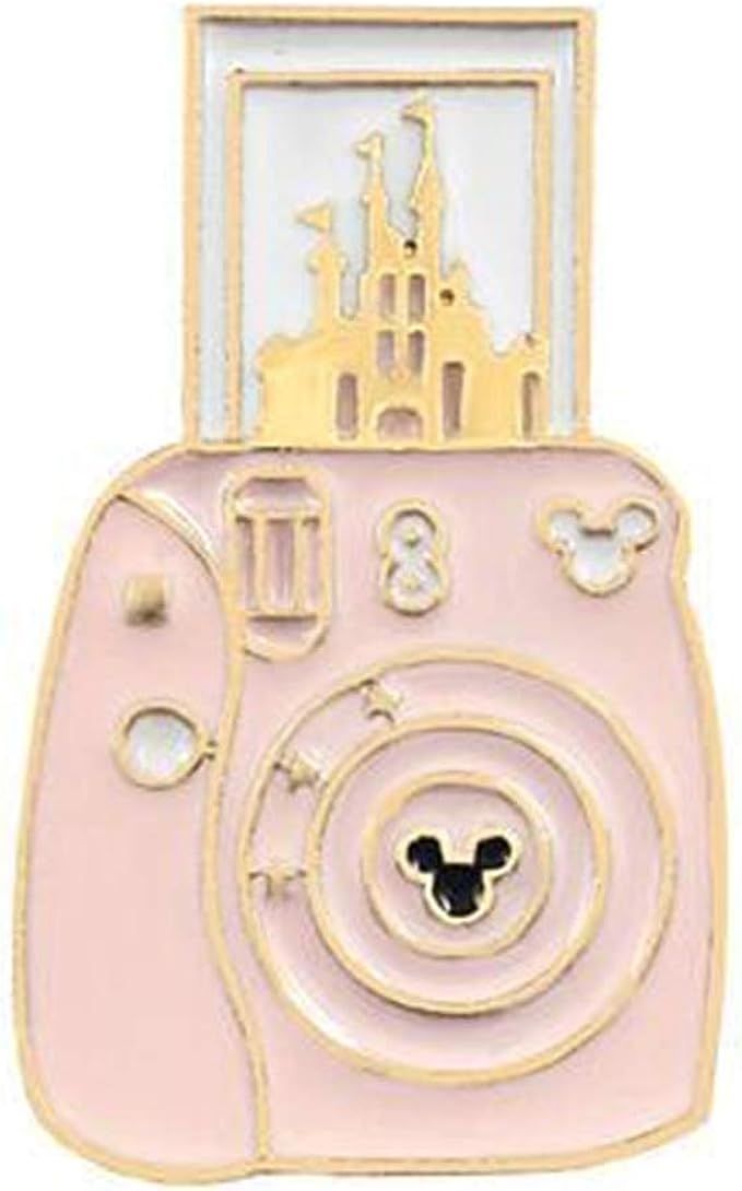 Flairs New York Premium Handmade Enamel Lapel Pin Brooch Badge (Pink Magic Instant Camera, 1 Pin) | Amazon (US)