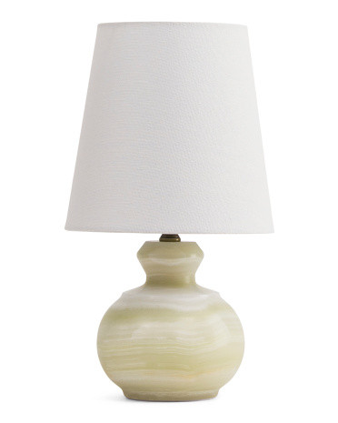 13In Solid Jade Mini Lamp, Gold | TJ Maxx