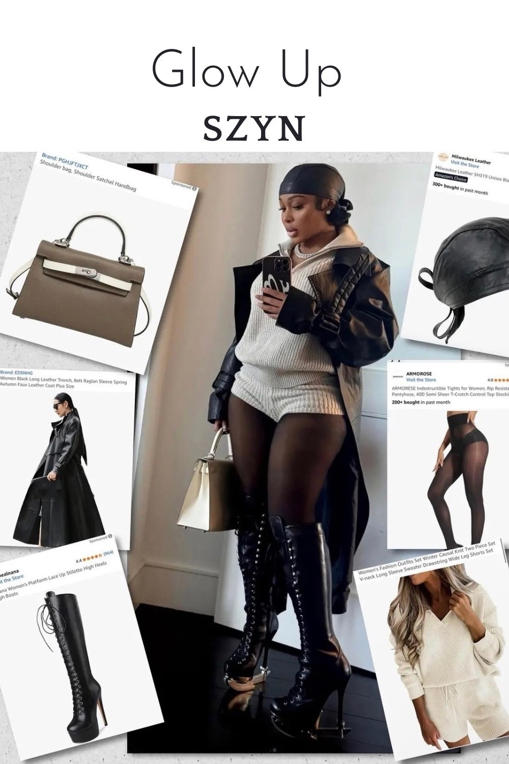 Cozy Luxe Streetwear Outfit

Soft meets edgy 🖤
This look is giving cozy knit meets black-leather energy — the perfect balance of feminine and fierce for fall.

If you love a statement trench, tall boots, and a little street-style edge, this is the outfit to recreate. Pairing a knit two-piece with sheer tights and lace-up boots instantly elevates your “off-duty but still that girl” vibe.

#LTKStyleTip #LTKParties #LTKSeasonal