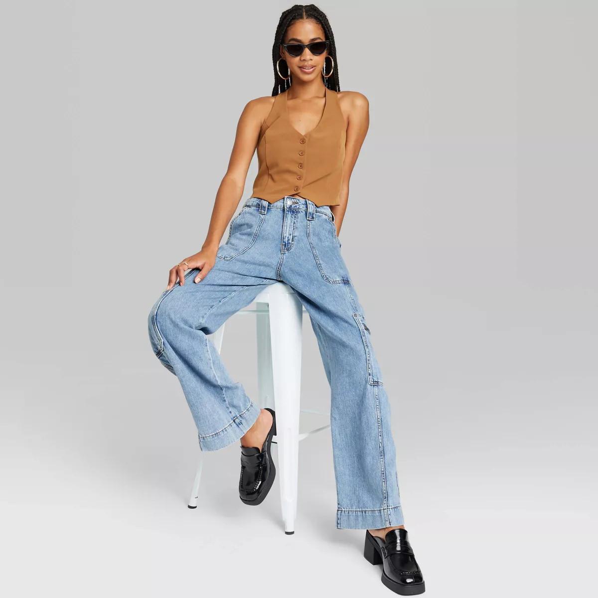 Women's Cropped Halter Vest - Wild Fable™ | Target