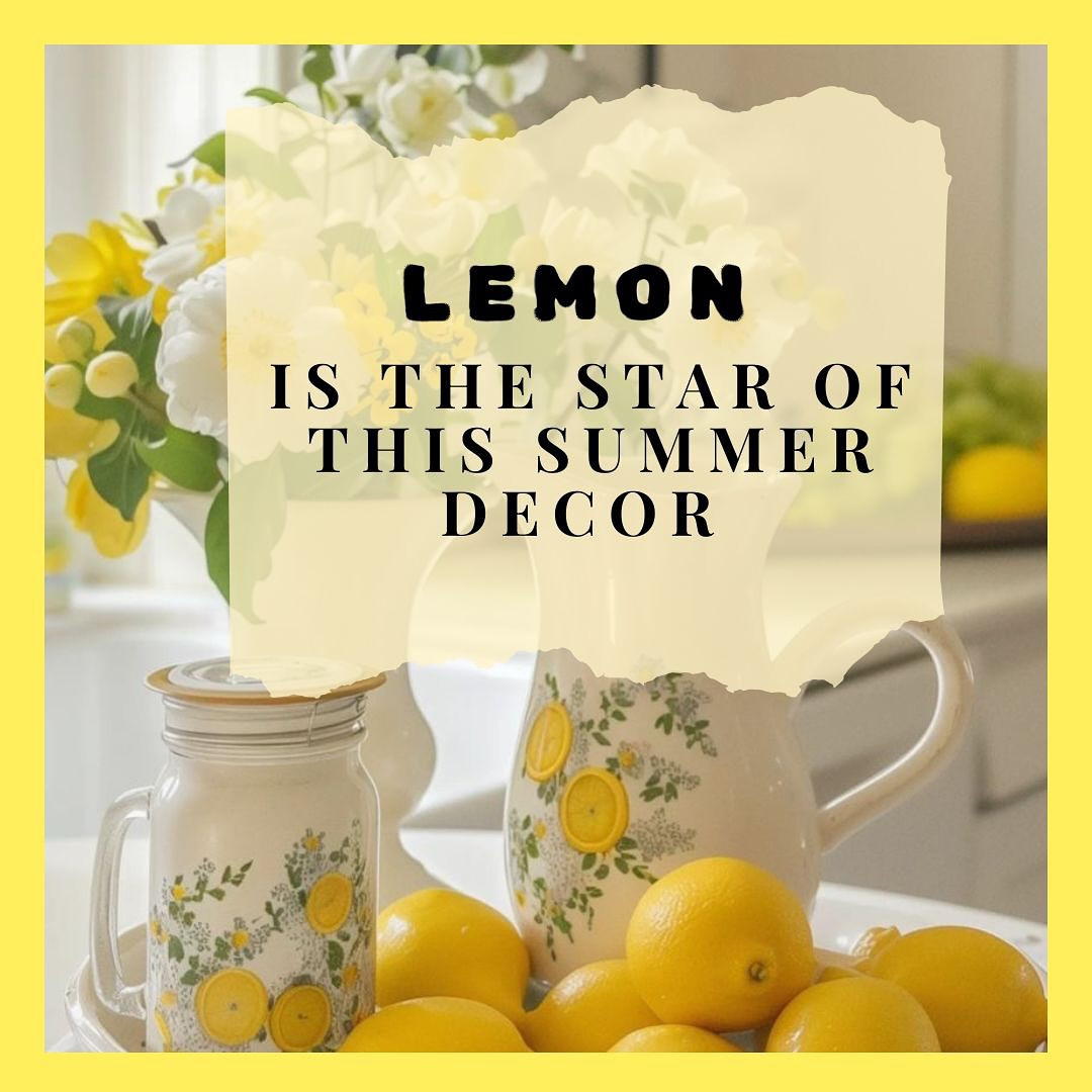 Comment SUMMER if you’re into clean, fresh vibes this season! ☀️🍋
Summer decor is all about keeping it light, modern, and effortlessly elegant.
We added vibrant touches of lemon to bring that zesty, sun-kissed feeling into the space — fresh, bright, and full of life. ✨

Which detail is your favorite? 👇
.
.
Credits: Pinterest
.
#summer #homedecor #lemondecor #yellowaesthetic #summerdecor #decorideas #fyp #cute #cozy #yellowdecor #lovedeco #summervibes☀️ #summervibes #ugc