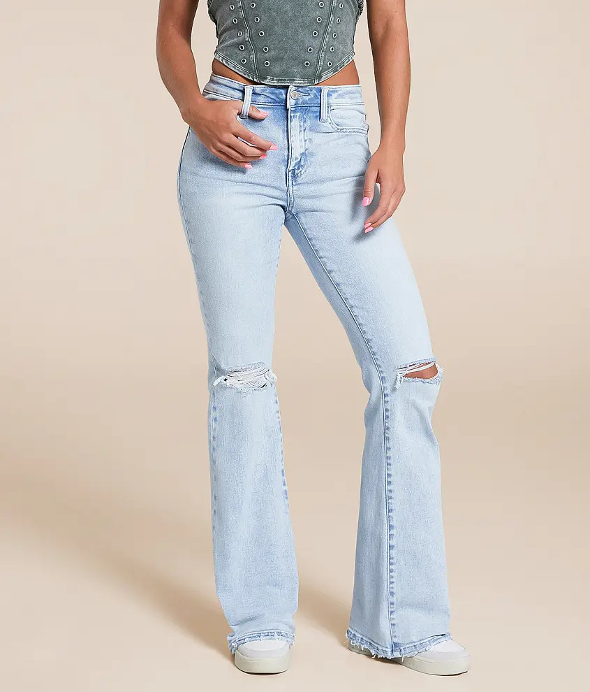 Bella High Rise Flare Stretch Jean | Buckle