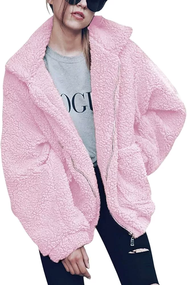 Ecowish sale fuzzy jacket