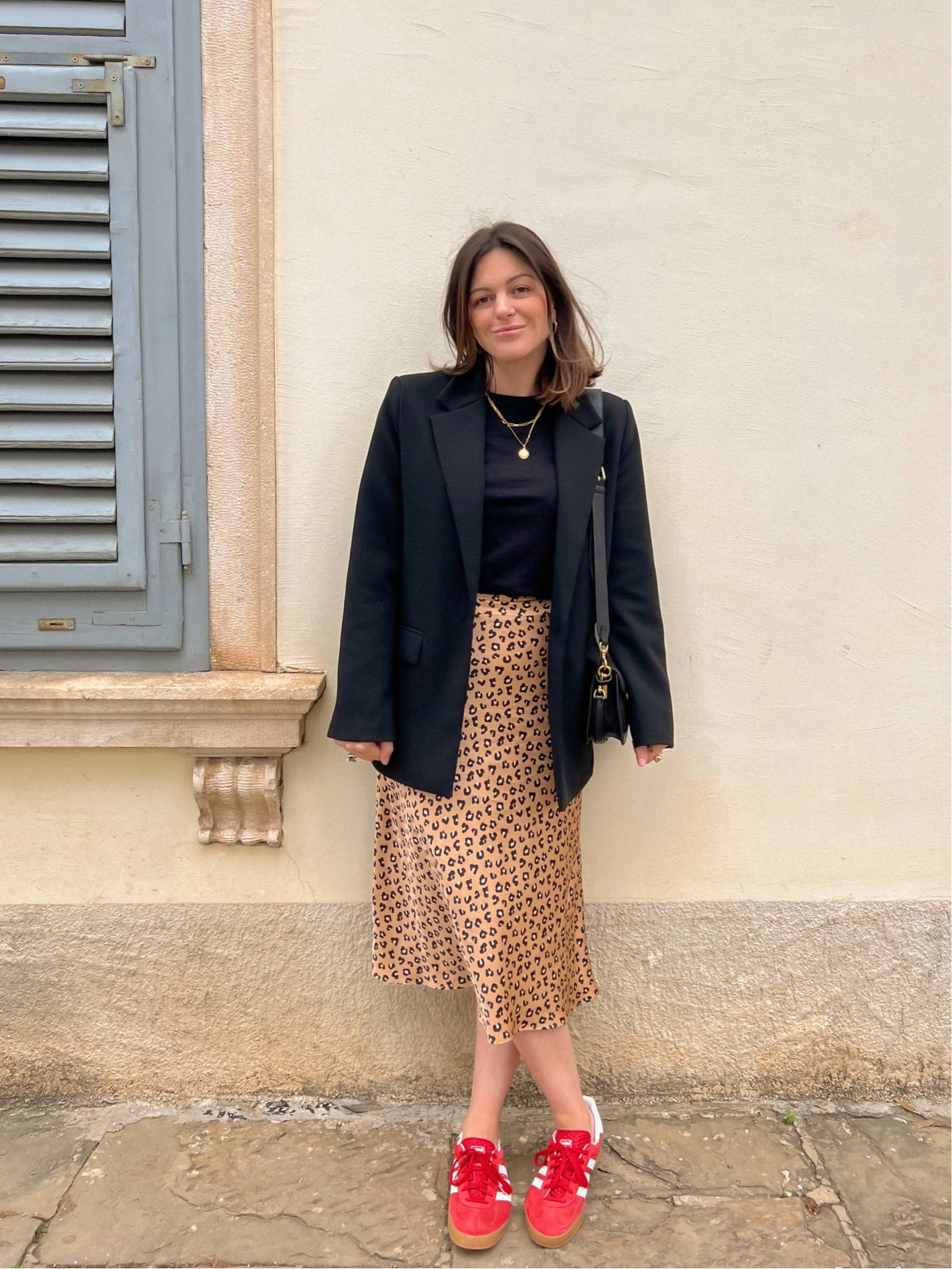 Spring outfit with red Adidas gazelle and leopard print #sezane #sezaneskirt #jupesezane #blackblazer #oversizeblazer #leopardprint #leopardskirt #gazelleadidas #redgazelle #springoutfit

#LTKSeasonal #LTKstyletip #LTKeurope