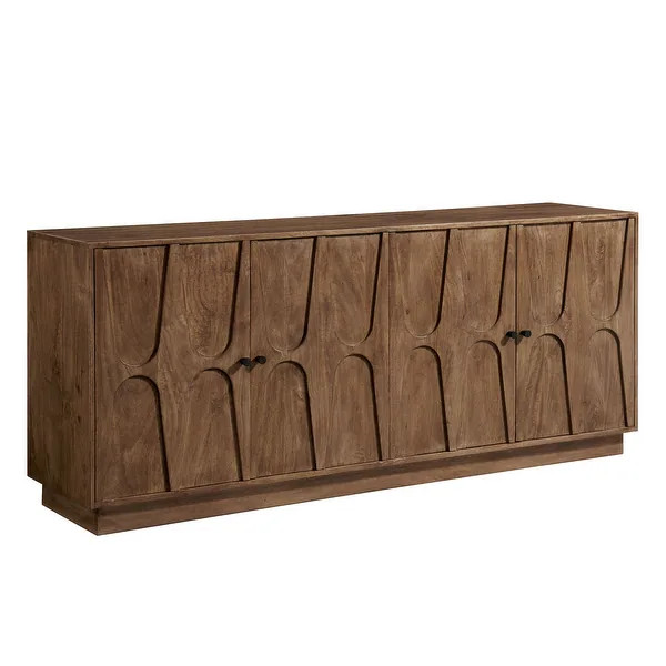 Veda 72" Mango Wood Sideboard Cabinet - Bed Bath & Beyond - 42926140 | Bed Bath & Beyond