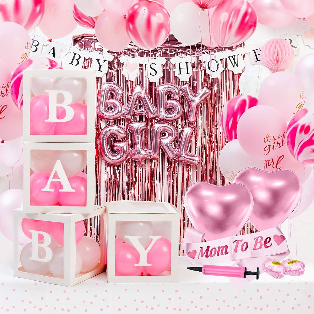 Baby Shower Decorations for Girl - Delight Your Guests with Our Elegant and Premium Quality Decor... | Amazon (US)