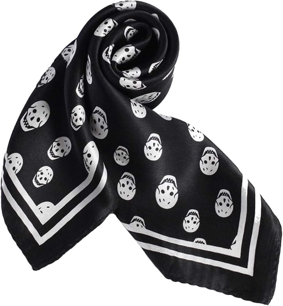 ANDANTINO 100% Real Mulberry Silk Scarf -21'' x 21''- Lightweight Neckerchief –Women Men Small ... | Amazon (US)