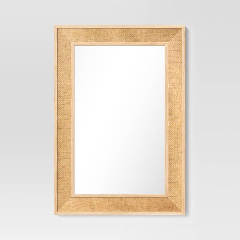 Classic Woven Wall Mirror Natural - Threshold™ | Target