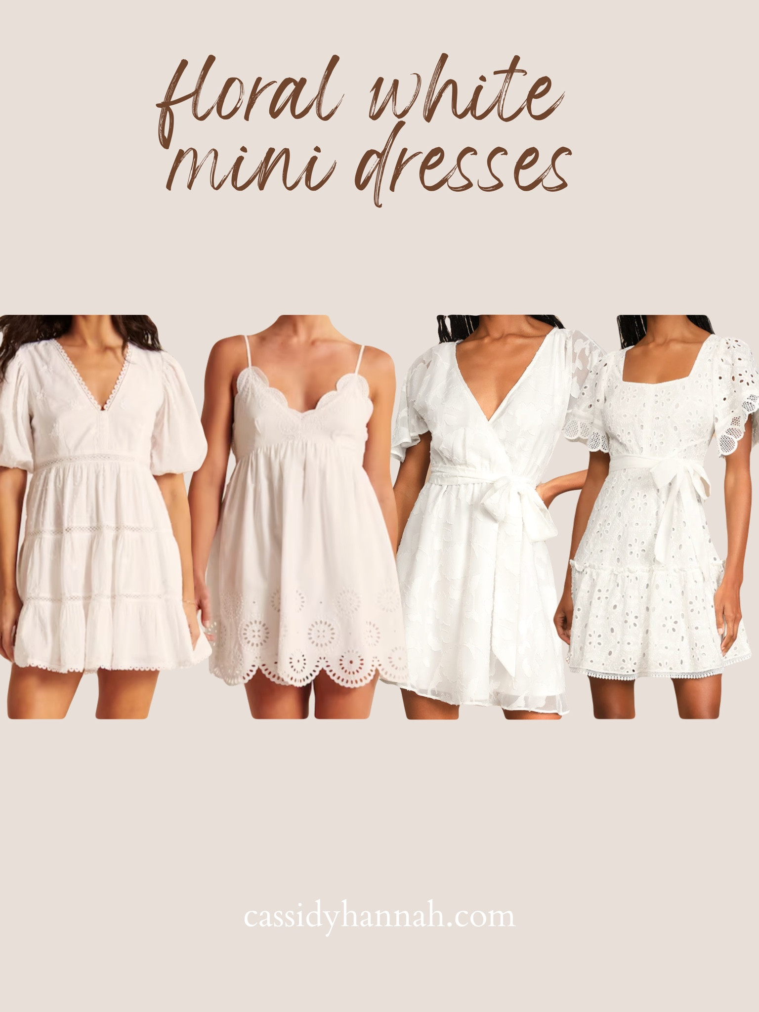 Mini grad dresses with eyelet prints  

#LTKstyletip #LTKSeasonal