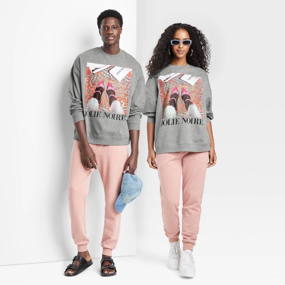 Jolie Noire Black History Month Gender Inclusive Graphic Sweatshirt - Heather Gray | Target