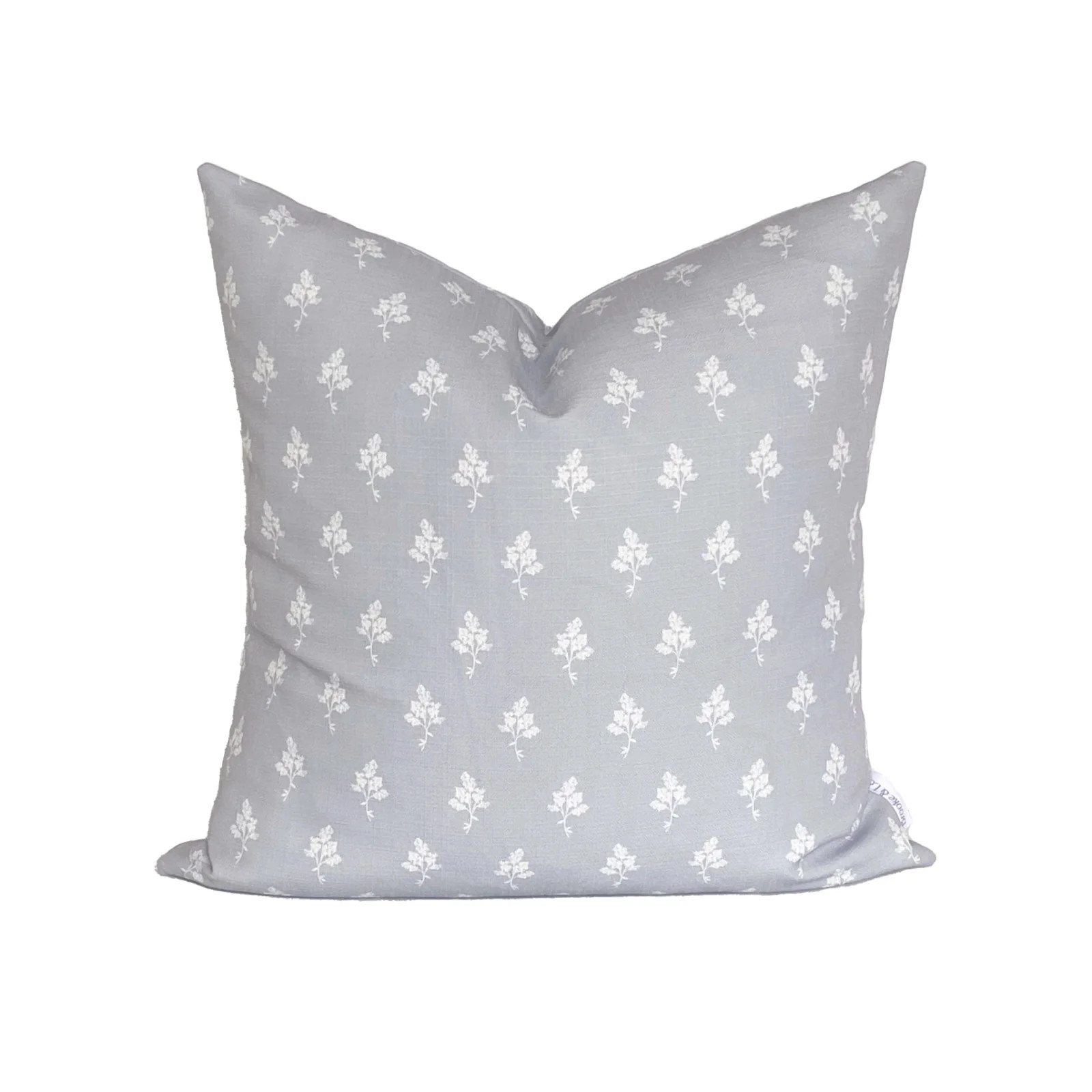 Hannah Floral Pillow in Stone Grey | Brooke and Lou