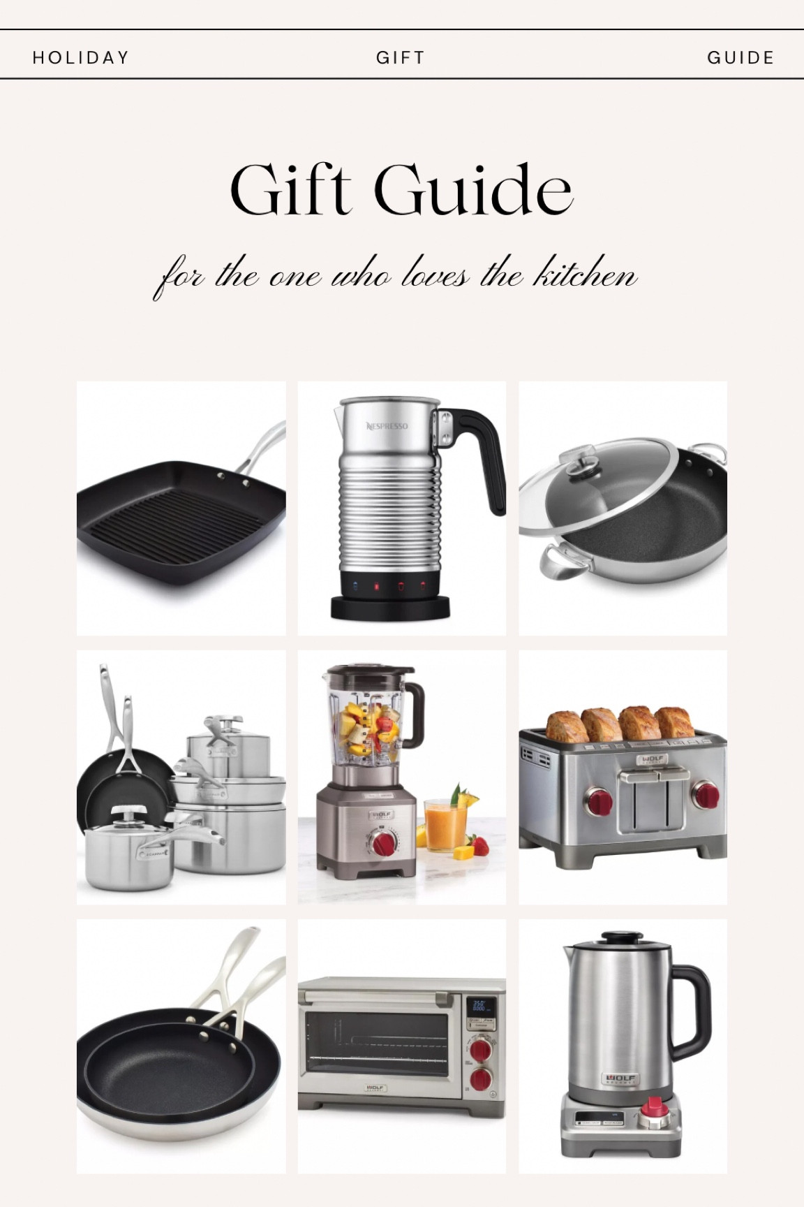 Discover the ultimate kitchen essentials in my holiday gift guide from Sur La Table. Elevate your culinary skills with top-quality cookware, gadgets, and accessories that will make every meal a masterpiece. These products are my personal faves in my very own kitchen. I hope you love them just as much as I do, or that it brings warm smiles to the faces that receives your gift this season. Happy cooking!

#LTKhome #LTKHoliday #LTKGiftGuide