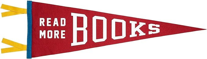 "Read More Books" Pennant • Oxford Pennant Original | Amazon (US)