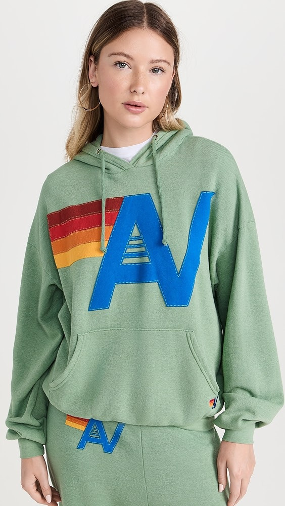 Aviator Nation Logo Stitch Pullover Hoodie | Shopbop | Shopbop