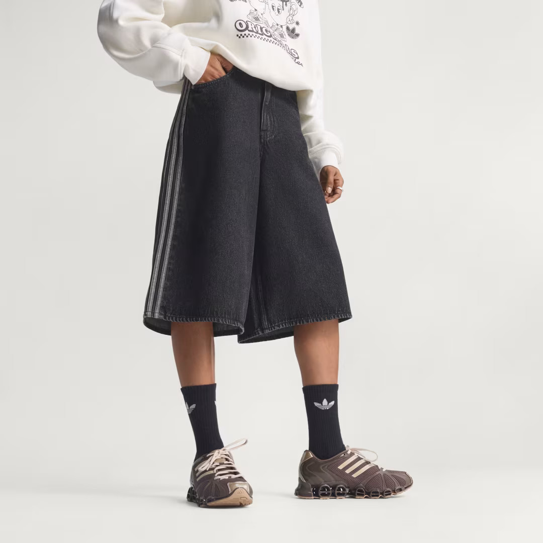 FIREBIRD JORTS DENIM True Black Denim 12 - Womens Originals Shorts | adidas (US)