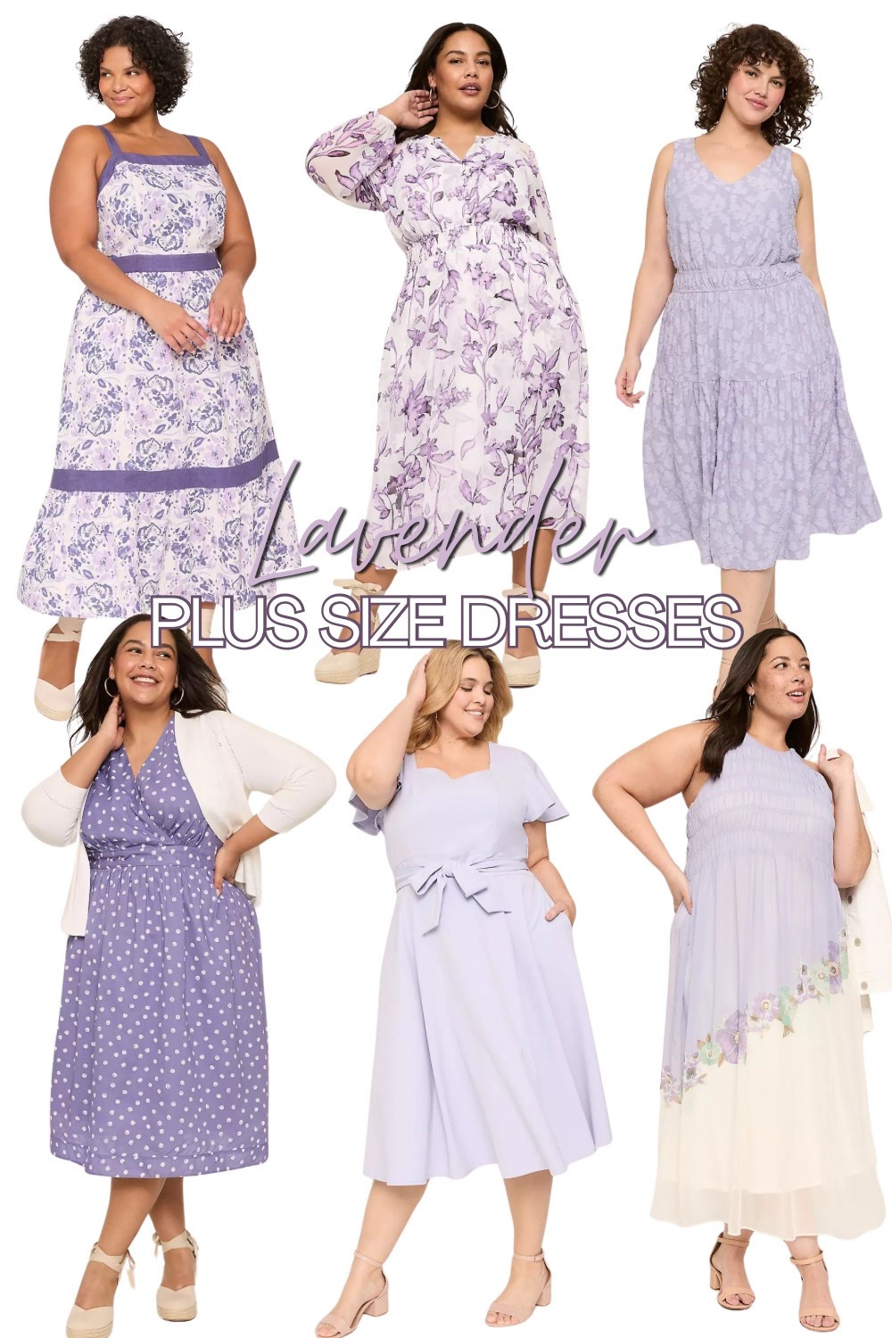 Perfect color for Easter: lavender! Here’s 6 plus size dresses for your spring wardrobe 🐣 🌸💜 
#plussizedress #plussizefashion 

#LTKPlusSize #LTKSeasonal #LTKFindsUnder100