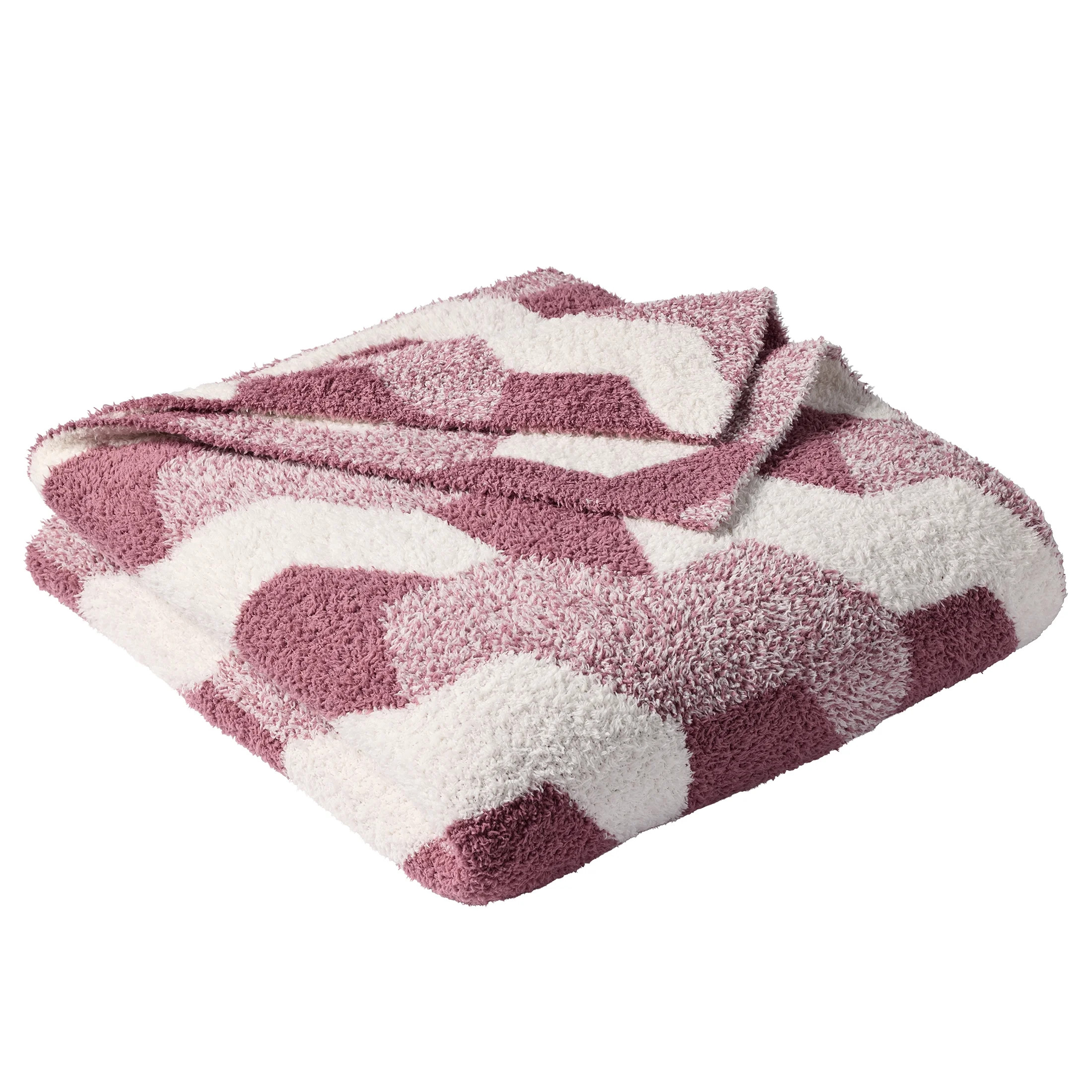 Better Homes & Gardens Cozy Knit Throw, Violet Gem Geo, 50" x 72" - Walmart.com | Walmart (US)