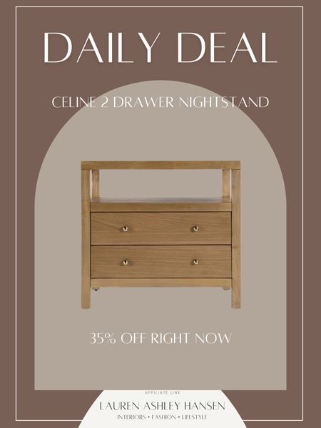 This beautiful Celine nightstand that is a very similar look to our Crate & Barrel Keane nightstands is 35% off today! It comes in four colors, and is so beautiful. 

#LTKstyletip #LTKhome #LTKsalealert