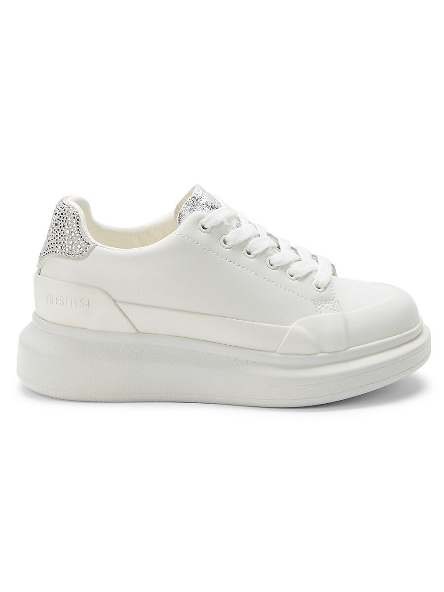 Vintage Havana Women's Star Embellished Leather Platform Sneakers - White - Size 9 | Saks Fifth Avenue OFF 5TH