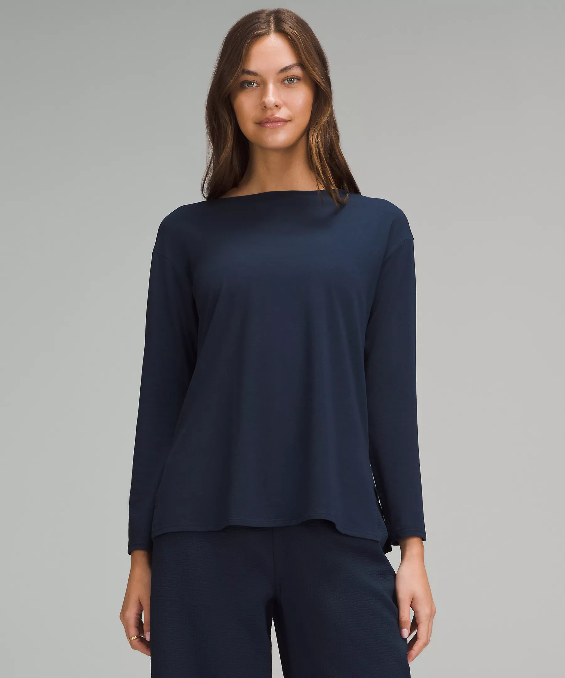 Relaxed-Fit Boatneck Long-Sleeve Shirt | Lululemon (US)