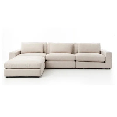 Grammercy 132" Left Hand Facing Sectional with Ottoman | Perigold