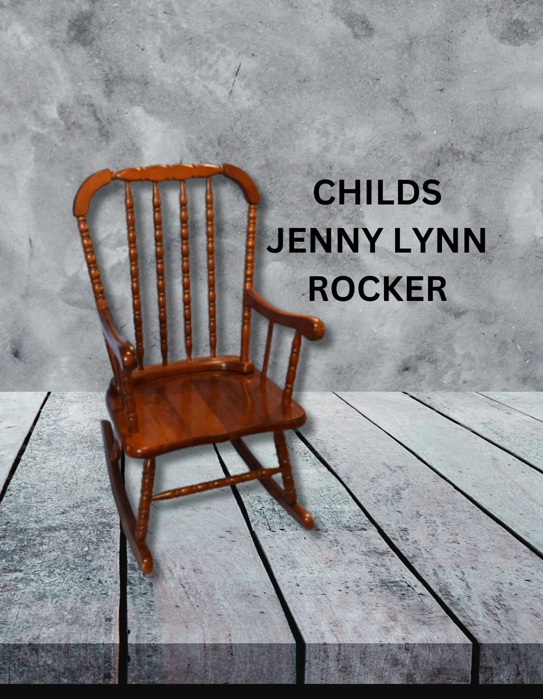 Vintage Child's Rocking Chair Jenny Lind High Back Maple Wood Spindle Rocker With Arm Rests - Ets... | Etsy (US)