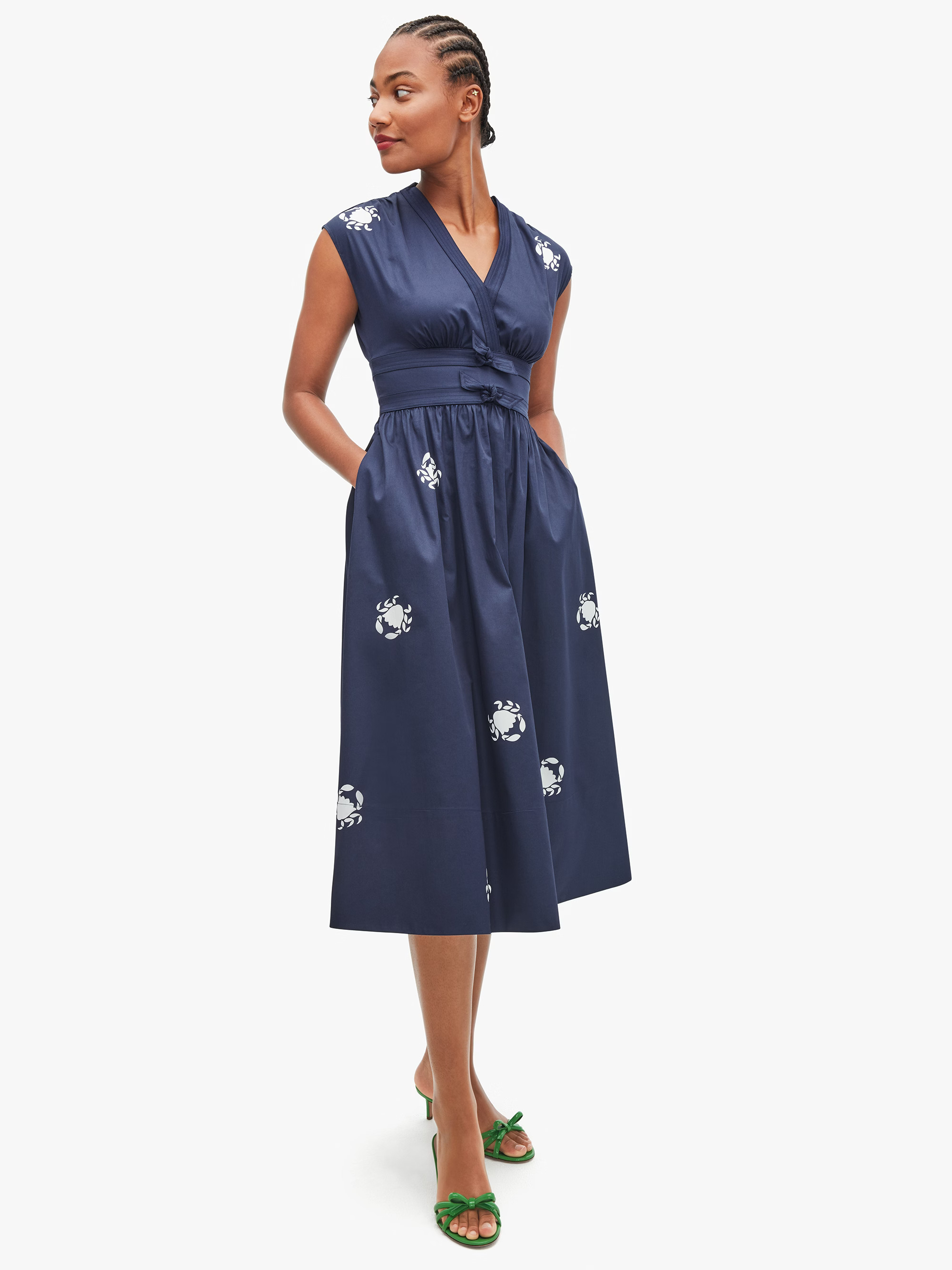 snappy poplin bow dress | Kate Spade (US)