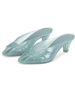 Jelly Sandals for Women Clear Sandals Jelly Shoes Women Kitten Heel Mules Open Toe Slide Pumps Dr... | Amazon (US)